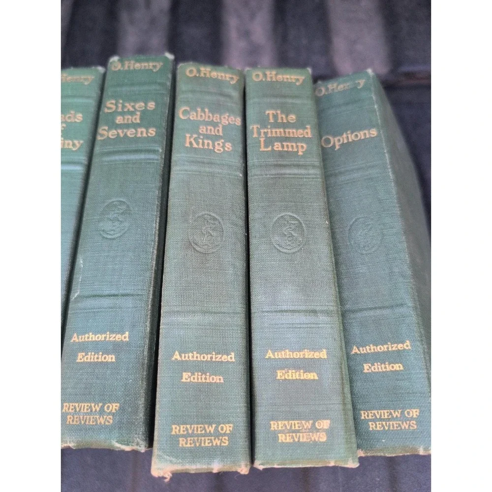 O. Henry Hardcover Book Set Of 10 1914 Authorized Edition Lot Review Of Reviews